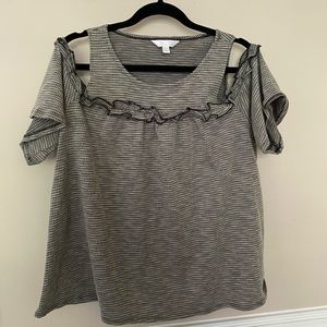 LC Lauren Conrad off the shoulder blouse size L